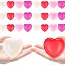 HyDren 24 Pcs Love Heart Sugar Ball Fidget Color Changing Stress Ball Squishes Slow Rise Stress Relief Toys Relaxing Sensory Fidget Toy Gift for Mother Day Friends Party Bag Fillers