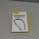 Glocusent Upgraded LED Neck Reading Light, Book Light for Reading in Bed, 30-min Timer, 3 Colors & 3 Brightness Adjustable, Rechargeable & Long Lasting, Perfect for Reading, Knitting (Slim-Medium, Posh Gray)