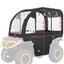 KEMIMOTO Extra Large ATV Cab Enclosure 3-in-1 Adjustable All-Weather Heavy Duty ATV Canopy Cover with Full Visibility Universal Compatible with Polaris Can-Am Kawasaki Arctic Cat CFMOTO