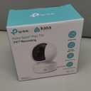 Kasa 2K+ Indoor Pan/Tilt Wired Security Camera - Works as a Baby Monitor & Pet Camera, Motion Detection & Tracking, 2-Way Audio, Night Vision, Subscription-Free Local Storage or Optional Cloud, KC410S (White)