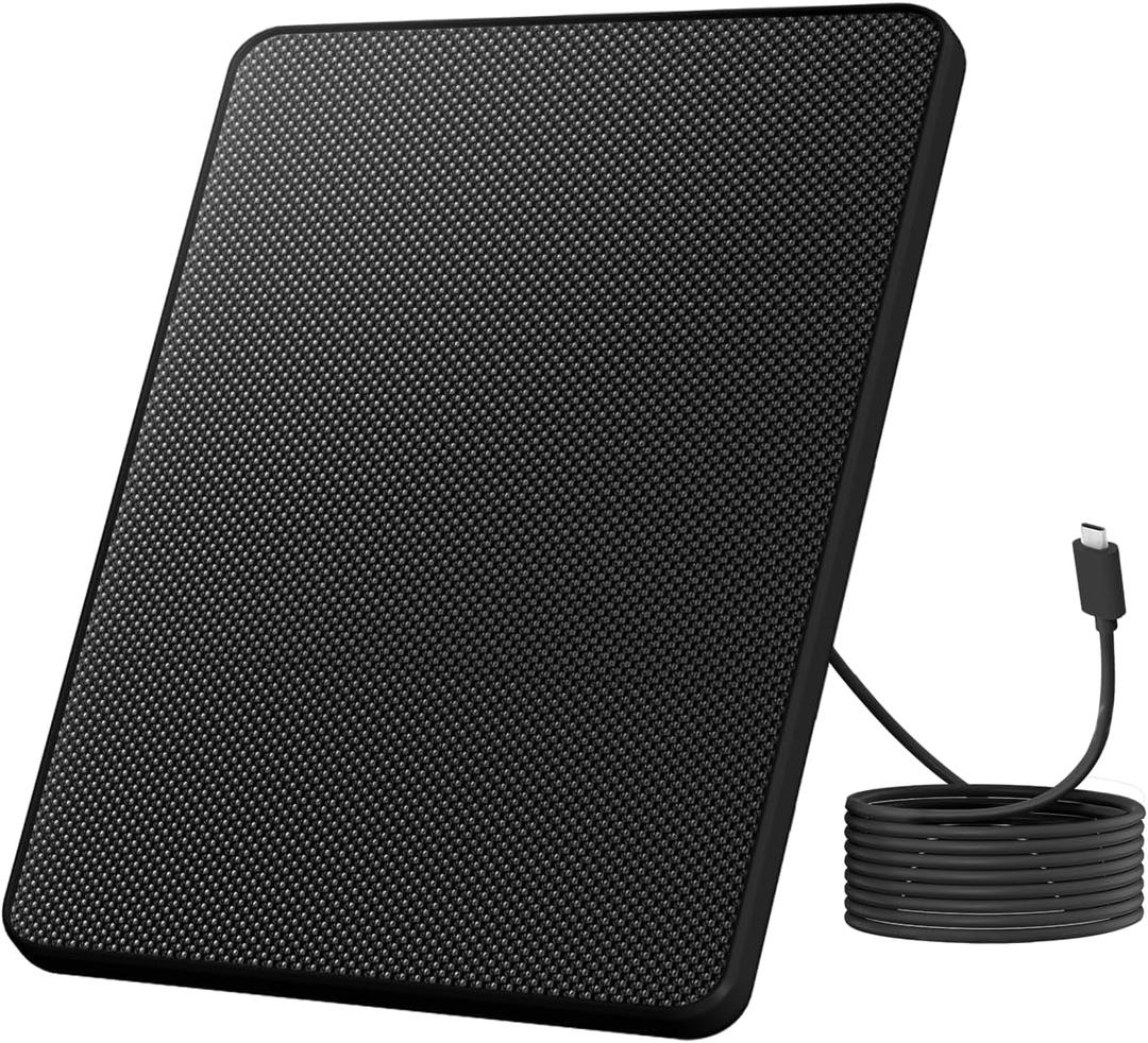 Birdfy 8W Solar Panel for Smart Bird Feeder Camera, Type-C Charger for Birdfy Feeder, 360 Adjustable Swivel Mount, IP65 Waterproof for Outdoors, 8W Continuously Power Supply (9.8ft Standard Cable)