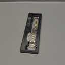 Fullmosa Compatible Metal Apple Watch Bands Series 11 10 42mm, Stainless Steel iWatch Band with TPU Protective Case for Apple Watch, 42mm Silver Gold