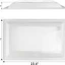 XMK RV Skylight Replacement Inner Dome, 14" x 22" x 2.9" RV Skylight Inner Dome with Clear Window for RV's Campers Food Trucks Shower Roof Opening, Include Screws