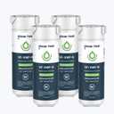 GLACIER FRESH Water Filter Compatible with XWFE (Built-in CHIP), Replacement for GE XWFE, XWF Refrigerator Water Filter NSF/ANSI 42 Certification Pack of 4