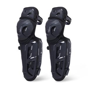 Scoyco Motorcycle Knee Shin Guards for Men - CE Level 1 Motocross Knee Pads Protective Gear with 45-180 Knee Flexibility Design and Adjustable Elastic Band