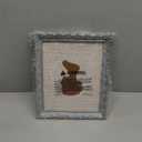 AELS 8x10 Inch Vintage Picture Frame, Elegant Antique Photo Frames with Glass Front, Photo Display, Tabletop Wall Hanging, Gift Ideas, Vine Pattern, Silver & Light Blue