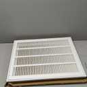 HVAC Premium 16 x 20 Duct Opening Steel Return Air Filter Grille, for 1-inch Filter, Removable Door, Flat Stamped HVAC Vent Cover Grille, Outer Dimensions 18.5 x 22.5
