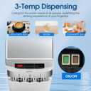 Self-Cleaning Bottom Loading Water Cooler Water Dispenser for 3 or 5 Gallon Bottles - Hot, Room & Cold Water, Child-Safety Lock, for Home/Kitchen/Office (Silvery)