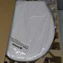 Raised Toilet seat 2.91 inch Round, 16.5 x 14.3inch Compatible | Soft Close + Quick-Release, Easy Clean, Bottom/Top Fixing, Safe Anti-Slip Pad Never Loosen, PP, White, 3 Years Support