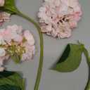 BLEUM CADE 4 Pcs Pink Hydrangea Artificial Flowers with Realistic Stems, 18In Large Fake Pink Flowers, Faux Flower for Home Party Decor Outdoor Wedding Bouquets Table Centerpieces Decoration