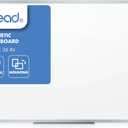 Mead Dry Erase White Board, 48" x 36" Magnetic Whiteboard for Horizontal or Vertical Mount, White/Silver (SM85357)