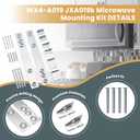 Microwave Under Cabinet Mounting Kit WX4-A019 JXA019K Compact Undercabinet Mounting Kit Replacement by AMI PARTS Fit for G.E Microwave Oven AP3205226, JXA019K