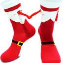 2 Pairs Funny Holding Hands Christmas Socks Magnetic Holding Hands Socks Xmas Gifts for Women and Men The perfect choice for New Year gifts