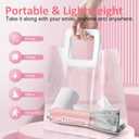 Water Dental Flosser Teeth Cleaner Pick, H2ofloss Cordless Portable Oral Irrigator,5 Mode IPX7 Waterproof Teeth Picks 300ML Rechargeable WaterFlosser for Home Travel (Pink)