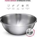 FineDine Stainless Steel Mixing Bowls Set, Dishwasher Safe, 6 Piece Metal Mixing Bowls For Kitchen, Nesting, Large, Small, Big Food Prep, Cooking, Baking