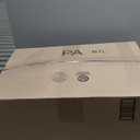 FRELISH DECOR Round Pouf Ottoman Hand Knitted 100% Cotton Pouf Foot Stool - Knitted Bean Bag - Floor Chair for Living Room Bedroom - Foot Rest for Couch (20 Diameter x 14 Height) - Yellow