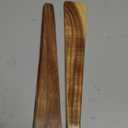 Wooden Spatula for Cooking Set of 2  12 Inch Teak Spatula Turner & Flipper for Cast Iron, Flat Egg & Pancake Scraper  Utensils by Woodenhouse