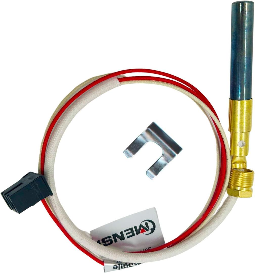 MENSI Natural, LP Thermopile Senor Parts for Pilot Burner Kit SP20824,SP20754,SP21058,SP20800,SP21096, SP20739,Compatible for Rheem, Ruud and Richmond Water Heaters, Over 750mV