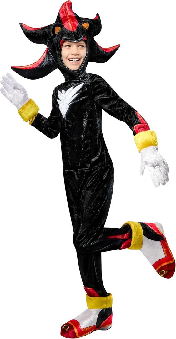 Rubies Sonic The Hedgehog: Shadow Deluxe Kids Costume for Kids, Boy's Large (Medium)