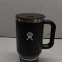 Hydro Flask Travel Tumbler with Handle, Lid and Straw - Insulated Stainless Steel in 32 Oz Black