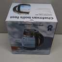 Chefman Electric Kettle, 1.8L 1500W, Hot Water Boiler, Removable Lid for Easy Cleaning, Auto Shut Off, Boil-Dry Protection, Stainless Steel Filter, BPA Free, Borosilicate Glass Electric Tea Kettle (Black)