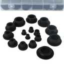 ANXUYIXIN50PCS 12 Size T-Shaped Hollow Round Hole Rubber Plug, Suitable for Silicone Plugs in Home and Office Furniture, Indoor and Outdoor Equipment, Public Places, Factories and Other Fields(1250)
