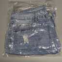 MODARANI Denim Shorts for Women Distressed Jean Shorts Ripped Summer Hot Short (Blue, L)