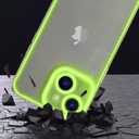 Omorro Compatible with iPhone 14 Case Clear Luminous Case Glow in The Dark Noctilucent Luminous Space Nebula Slim Fit Cover Protective Anti Scratch Cases Thin Translucent Protective Case Green