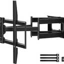 Full Motion TV Mount for 65-120 Inch TVs, Max VESA 900600mm & 220lbs, Heavy Duty, Long Arm, Swivel, Tilt, Extension TV Wall Mount Bracket for Flat Curved TV, Fits 12/16/18/24 Wood Studs - HOME VISION