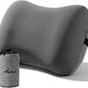 Inflatable Neck Pillow for Beach Travel Camping Picnic Small Ultralight Cruise Ship Essentials Summer Vacation Must Have Travel Accessories Trip Necessities Stuff Thing Need Gear Gift Supplies Gadget (15 x 11 inch, 1Pcs Gray)