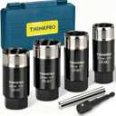 Locking Lug Nut Removal Tool-6 Pieces Deep Lug Nut Extractor Set,Stripped Lug Nut Remover 1/2" Drive,17/19/ 21/ 22MM Wheel Lock Removal Kit for Broken Bolts and Nuts