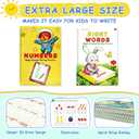 Grooved Handwriting Practice for Kids, Magic Grooved Writing Practice Books, 7 Reusable Tracing Workbooks for Preschool & Kindergarten, Learn Letters & Numbers for Ages 38 (7)