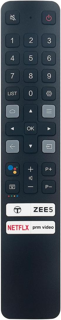 2 x Allimity Voice Replaced Remote 06-BTZNYY-FRC901V RC901V FMR5 sub 06-BTZNYY-MRC901V-RC901V-FMRC RC901V-FMRG Fit for TCL Smart TV 50P8S 55P8S 43P8B 43P8E (P81) 32S60A 55C8 43P8 55P8 65C8