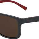 Salvatore Ferragamo Sunglasses Square Full Rim, Dark Green/Beige Frame and Green Grey Lens SF938S338