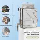 Guinea Pig Watter Bottle, Rabbit Non drip Water Dispenser, Suitable for Totoro, Birds, Hamsters, Guinea Pigs, and Other Small Animals(25 oz)