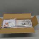 Modern Minimalist LED Bathroom Sconce, Brushed Nickel, 27.8" x 4.3" x 3.4"