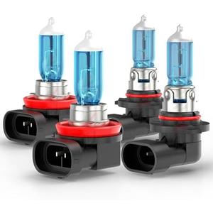 Upgraded Halogen Headlight Bulbs Compatible For Honda Accord 2013 2014 2015 2016 2017 2018 And Coupe 2008-2012, 9005 High Beam H11 Low Beam, Headlamp Lights, 6000k White, 300% Brightness, 2-Pack