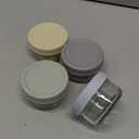 VITEVER [6 Pack] Salad Dressing Container To Go, 2.7 oz Glass Small Condiment with Lids, Dipping Sauce Cups Set, Leakproof Reusable for Lunch Box Work Trip