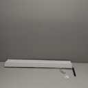 Cordless Light Filtering Mini Blind - 31 Inch Width, 72 Inch Length, 1" Slat Size - Pearl White - Cordless GII Morningstar Horizontal Windows Blinds for Interior by Achim Home Decor