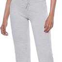 Women's 2 Piece Lounge Sets Straight Leg Pants Set Short Sleeve Crop T-shirt Casual Outfits Comfy Loungewear S