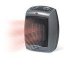 Lasko Portable Indoor Electric Ceramic Space Heater with TipOver Safety Switch, Overheat Protection and Thermostat, 2 Speeds, Safe for Home, 9.2 Inches, Dark Gray, 1500W, 754201