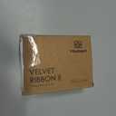 Vitalizart Red Velvet Ribbon Set 3/8" x 15 Yd Burgundy Wooden Spool Fabric Trim 3 Rolls * 5 Yd for Christmas Wreath Decoration Handmade Craft Ornaments Gift Wrapping & Bow Making