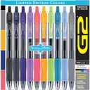 PILOT G2 Limited Edition Harmony Ink Collection Retractable Gel Pens, 0.7mm Fine Point, Assorted Ink, 10-Pack