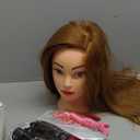 26"-28" Light Auburn Hair Mannequin Head Practicing Braiding, Cosmetology Mannequin Head with Hair for Styling, Training Head for Group Practice Braids Skills and Have Fun