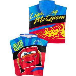 Disney Boys Poncho Cars Red One Size