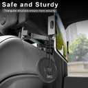 ELZO 360 Adjustable Tablet Holder for Car, Universal Compatible with 5.5-12.9 Inches Devices, Easy to Install, Foldable and Portable