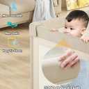 Mloong Baby Playpen with Mat - 59x59 Inches Extra Large Playpen for Babies and Toddlers, Indoor & Outdoor Activity Center, Safety Baby Fence