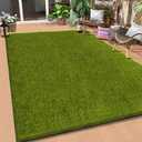 Artificial Grass Outdoor, 5x8 Ft Realistic Artificial Turf Grass Rug, Large Fake Grass for Dogs Indoor Outdoor Garden Lawn Landscape Patios Decoration (5 x 8 Feet)