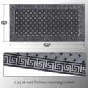 SAND MINE Reversible Mats, Plastic Straw Rug, Modern Area Rug, Large Floor Mat and Rug for Outdoors, RV, Patio, Backyard, Deck, Picnic, Beach, Trailer, Camping (9' x 18', Black & Grey)