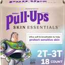 PullUps Boys' Skin Essentials Potty Training Pants, Training Underwear, 2T3T (1634 lbs), 18 Ct, 2 Pack